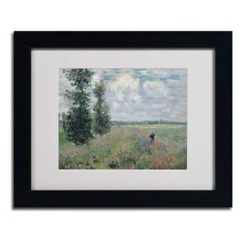 Trademark Fine Art -Claude Monet 'The Poppy Field' Matted Framed Art