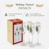 Spode Christmas Tree Champagne Flutes, Set of 4 - 8.45 oz. - 3 of 4