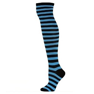 Thin Striped Patterned - Over the Knee Socks - from the Sock Panda (Women's Sizes, Adult Medium) - 1 of 3