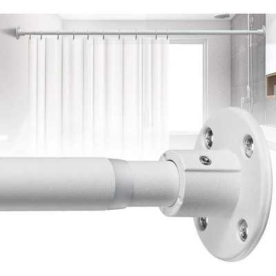 LunaLulinlk Shower Curtain Rod, Adjustable Shower Curtain Rods 29-94 Inches, Heavy Duty White Shower Rods for Bathroom