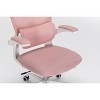 NicBex Swivel Rolling Mesh Office Chair,Adjustable High Back Chair with Lumbar Support and Flip-up Arms for Work Study Gaming,Pink - 4 of 4
