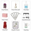 Unique Bargains Metal Home Vinyl Screw-in Cup Hook Hanger Holder 50 Pcs - 3 of 4