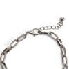 Dicksons Faith Cross Dangle Charm Women's 7.5-9 Inch Silver Plated Everyday Chain Clasp Bracelet - 3 of 4