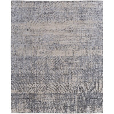 Eastfield Modern Abstract Blue/Ivory/Gray Area Rug