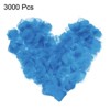 Unique Bargains Decoration Wedding Party Silk Artificial Flower Petals Cyan Blue 3000 Pcs - 3 of 4