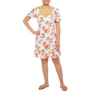 Tiana B. - Square Neck Puff Sleeve Dress - 1 of 2
