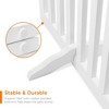 Best Choice Products 31.5in 4-Panel Freestanding Wooden Pet Gate w/ Walk Through Door, Adjustable Pen - 3 of 4