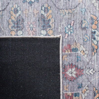Gray and Beige Reversible Chenille Area Rug, 5'3" x 7'6"