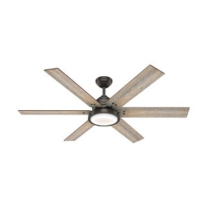 60" Warrant Ceiling Fan with Wall Control (Includes LED Light Bulb) - Hunter Fan - 1 of 4