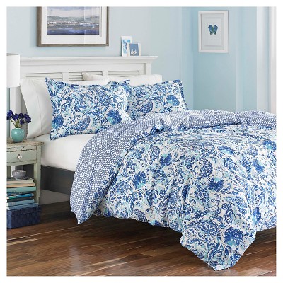 Blue Brooke Duvet Cover Set (Full/Queen) - Poppy &#38; Fritz