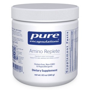 Pure Encapsulations Amino Replete - Hypoallergenic Free-form Amino Acid Powder Supplement - 8.5 Ounces Powder - 1 of 4