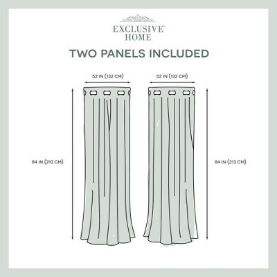 Rose Blush Blackout Sheer Grommet Curtain Panels, 52 x 84