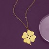 Ross-Simons Italian 14kt Yellow Gold 4-Leaf Clover Pendant Necklace - 3 of 4