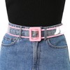 Allegra K Womens Clear Waist Belt Plus Size Skinny Belts for Jeans Dresses - 4 of 4