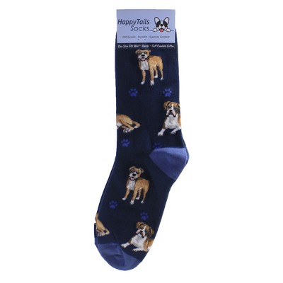 Novelty Socks 0.2" Boxer Happy Tail Socks Premium Quality E & S Pet  -  Socks