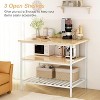 Hooseng Dining Table Set for 2, Kitchen Island with Seating, 3 Piece Dining Table and Chair Set, Bar Table Set with Storage Shelf - 2 of 4
