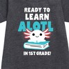 - Instant Message - Learn Alotl In 1st Grade Graphic Short Sleeve Fleece Dress - 2 of 4