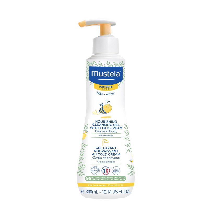 Mustela Nourishing Baby Cleansing Gel with Cold Cream,Baby Body Wash and Baby Shampoo - 10.14oz, 1 of 6