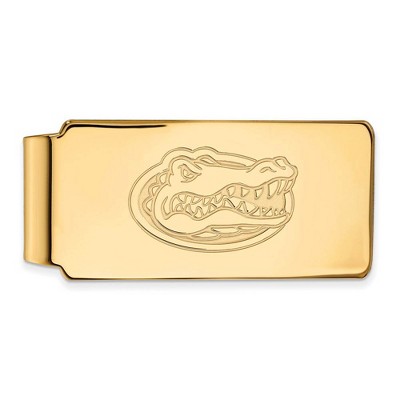 Black Bow Jewelry 10k Yellow Gold Florida Gators NCAA Money Clip