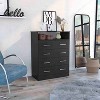 NicBex 4 Drawers Dresser for Bedroom with 1 Open Shelf,Chest of Drawers with White Metal Handle,Storage Dressers for Bedroom - 2 of 4