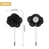 Unique Bargains Camellia Boutonnieres Pins for Formal Party Easy to Use Artificial Flowers 12pcs - 2 of 4