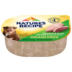 Nature's Recipe Grain Free Chicken & Duck Wet Dog Food in Wholesome Broth - 2.75oz - 1 of 4