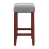 WestinTrends 24" Upholstered Saddle Seat Counter Stool - 4 of 4