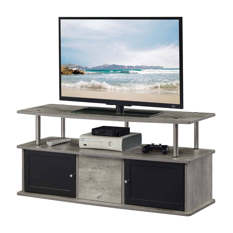 Designs2Go TV Stand for TVs up to 50" with 3 Storage Cabinets and Shelf - Breighton Home, 3 of 5