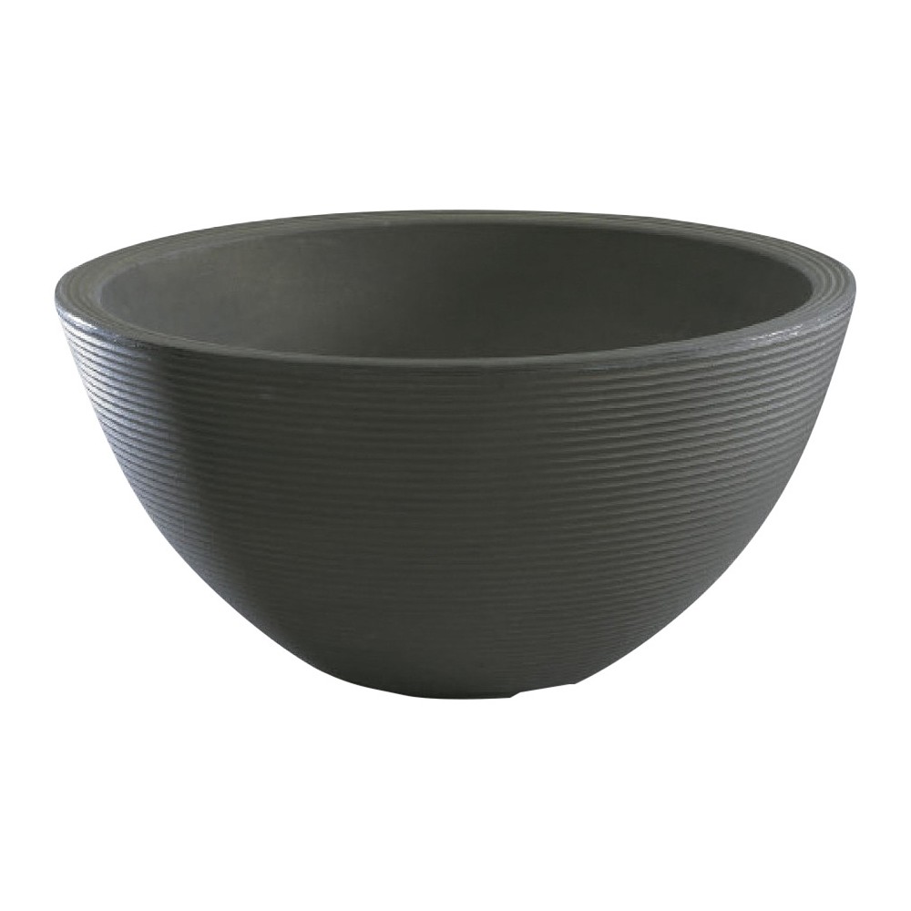 Photos - Flower Pot Crescent Garden 20" Wide Delano Plastic Planter Pot Brown: Insulated, Free