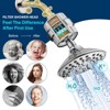 Cobbe 6-Setting High Pressure Filtered Shower Head Combo, Detachable Rain Shower Head with 20 Stage Shower Head Filter for Hard Water, Chrome - 2 of 4