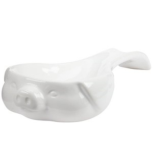 The Lakeside Collection Farmhouse Pig Kitchen Collection - Farmhouse Pig Spoon Rest - 1 of 4