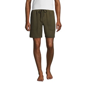 Lands' End Men's Waffle Pajama Shorts - 1 of 4