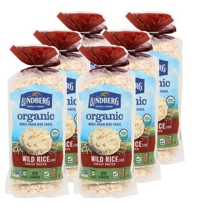 Lundberg Organic Lightly Salted Wild Rice Whole Grain Rice Cakes - Case of 6/8.5 oz - 1 of 4