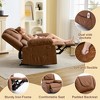 Adult Manual Recliner with Heating & Massage - 135° Front/Rear Adjustment, Side Storage Pockets & Remote Control, Ideal for Living Room & Bedroom - 2 of 4