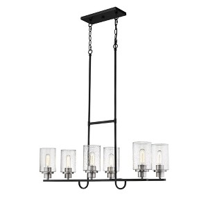 Millennium Lighting Clifton 6 - Light Chandelier in  Matte Black/Brushed Nickel - 1 of 1
