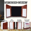 GSE Professional Solid Wood Classic Dartboard Cabinet with Dart Scoreboard - 2 of 4