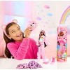 Barbie 11.5" Cutie Reveal Doll & Accessories in Cheer Bear Plush Costume Pink Hair with 10 Surprises - 2 of 4