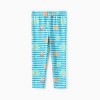 PATPAT Disney Princess Outfits Set for Toddler Girls Ruffle Hem Long-sleeve Tops Stripe Pattern leggings 2PCS - 3 of 4
