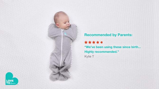 Love To Dream Swaddle UP Adaptive Organic Swaddle Wrap - Celestial Dot Mint, 2 of 8, play video