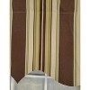 RLF Home 3" Rod Pocket High Quality Fabric Aurelia Stripe Regal Valance for Windows 50" x 17" Brown - 3 of 4