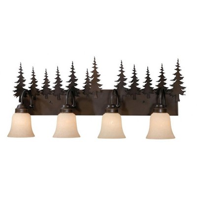 Vaxcel Yosemite 4 - Light Vanity in  Burnished Bronze