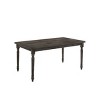 60" Claudia Li Dining Table Weathered Gray - Acme Furniture: Sturdy Wood, Non-Extension, Seats 5 - 3 of 4