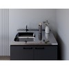 Munora Bussolengo Utility Sink Cabinet - 2-Door Storage with Sink, Black Wengue Finish - 39.3"W x 35.1"H - for Laundry/Utility Rooms - 3 of 4