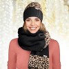 Nicole Miller New York women's Hanging Scarf and Beanie Hat Set - 3 of 4