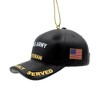 Kurt Adler Resin Ornament for Christmas Tree, U.S. Army Veteran Cap - 2 of 3