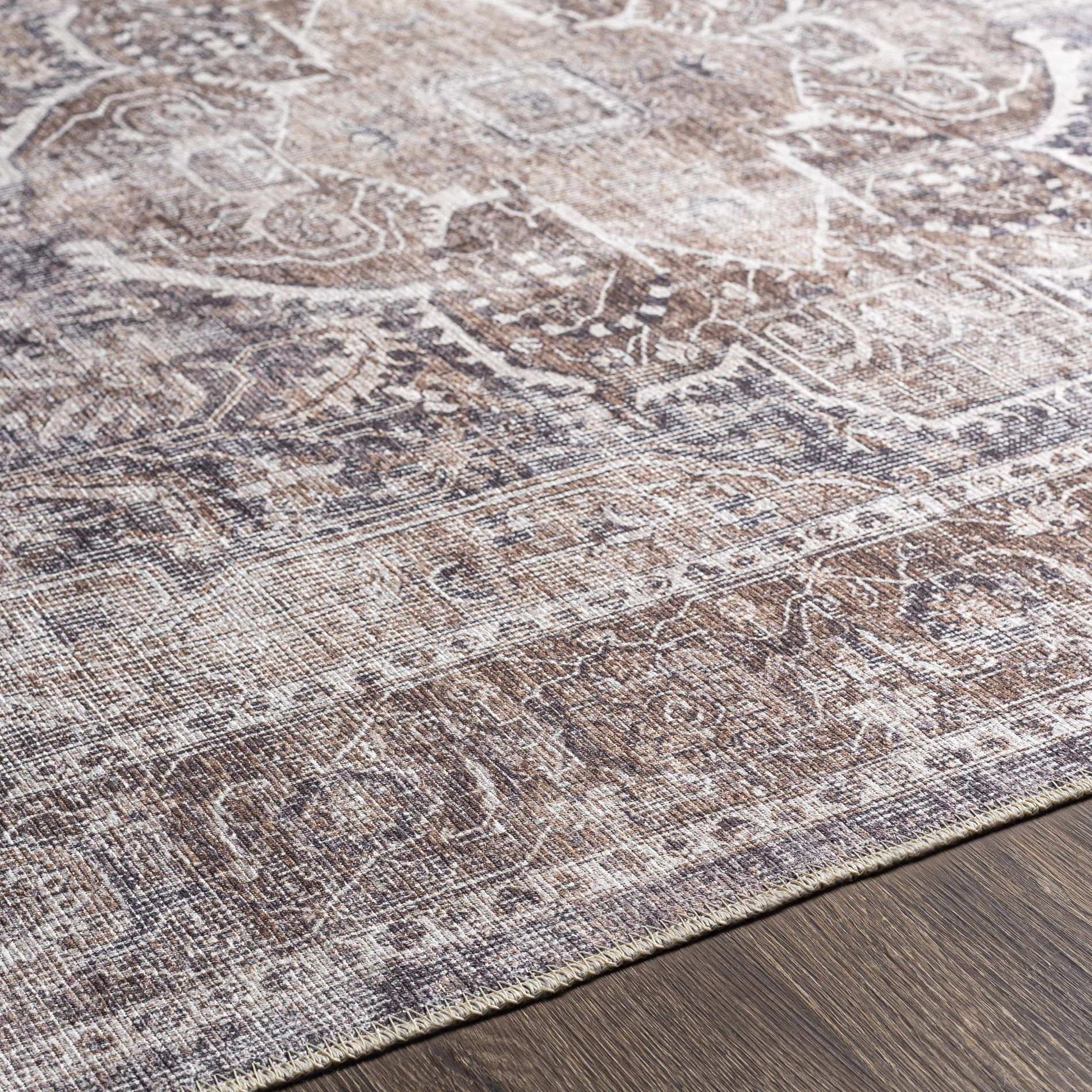 Hauteloom Rectangle Area Rug   Charcoal