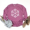 Simply Sage Market Women's Giant Snowflake Long Sleeve Garment Dyed Tee - 3 of 4