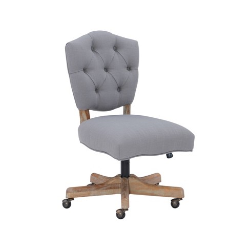 Linon sinclair office online chair gray