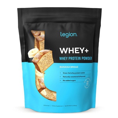 Whey+ Natural Whey Protein Powder - Banana Bread - 30 Servings