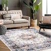 Vintage Washable Rug - Distressed Low Pile, Non-Slip & Stain Resistant Area Carpet - 2 of 4